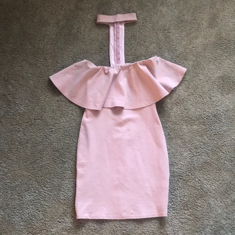 Blush Pink Mini Dress